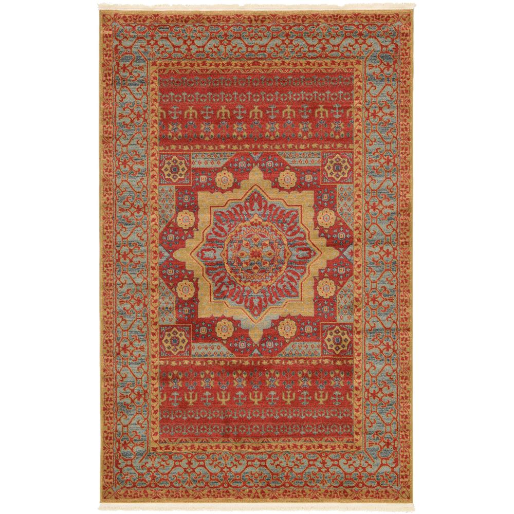 Quincy Palace Rug, Red (5' 0 x 8' 0). Picture 2