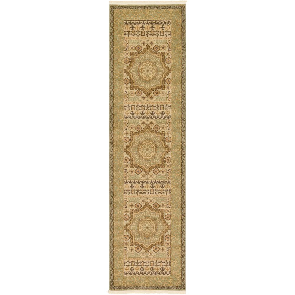 Quincy Palace Rug, Light Green (2' 7 x 10' 0). Picture 2
