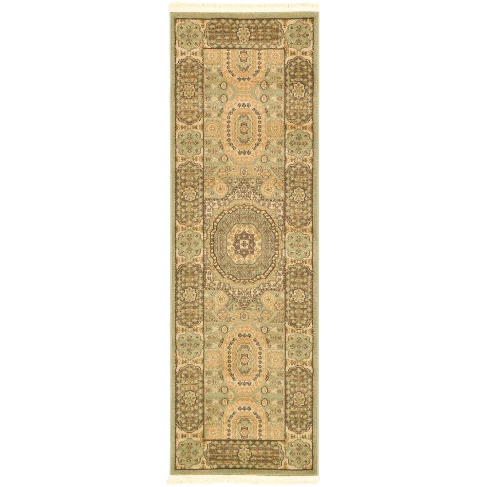 Hamilton Palace Rug, Light Green (2' 0 x 6' 0). Picture 2