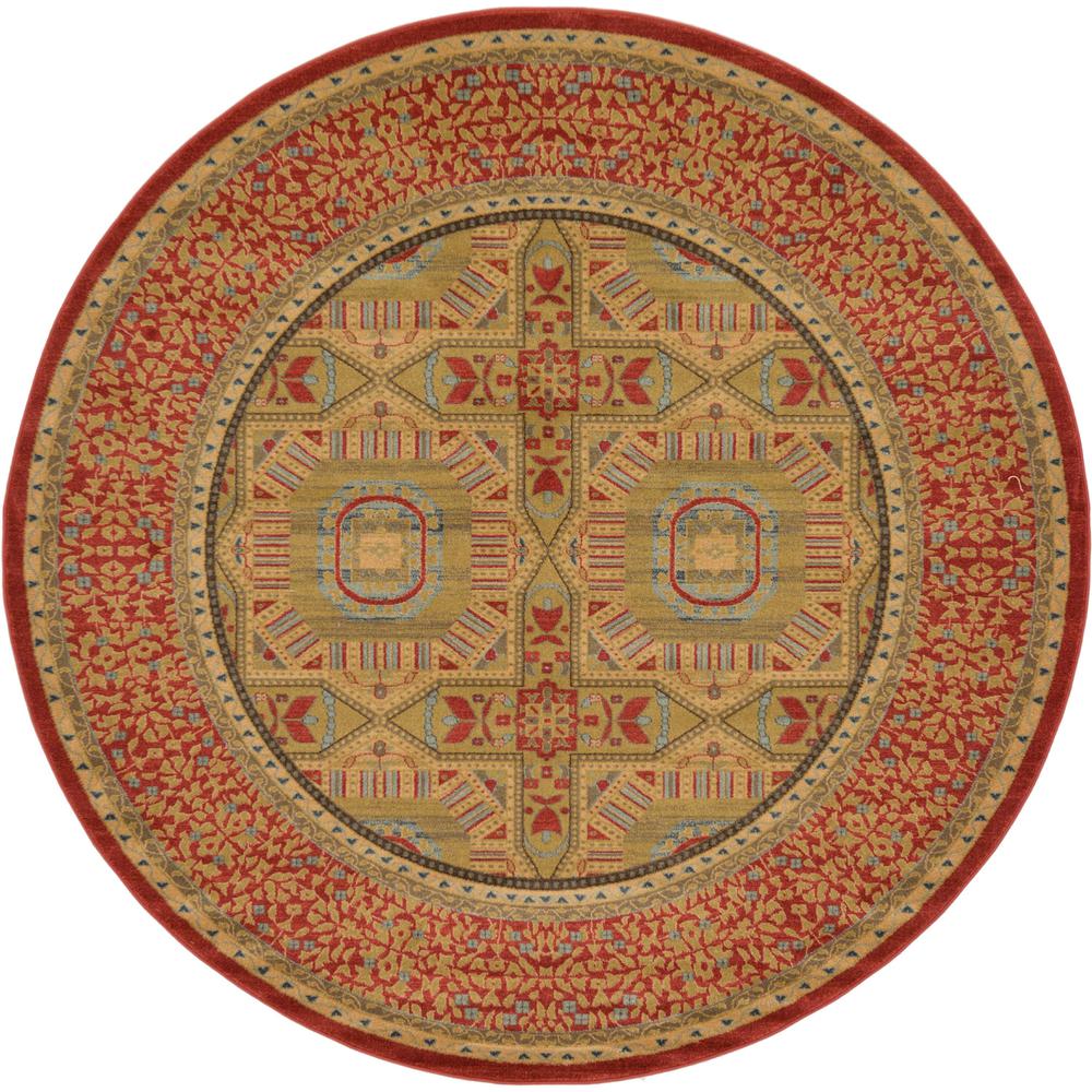 Lincoln Palace Rug, Red (8' 0 x 8' 0). Picture 2