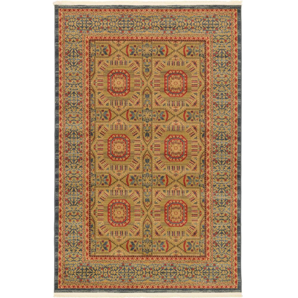 Lincoln Palace Rug, Blue (5' 0 x 8' 0). Picture 2