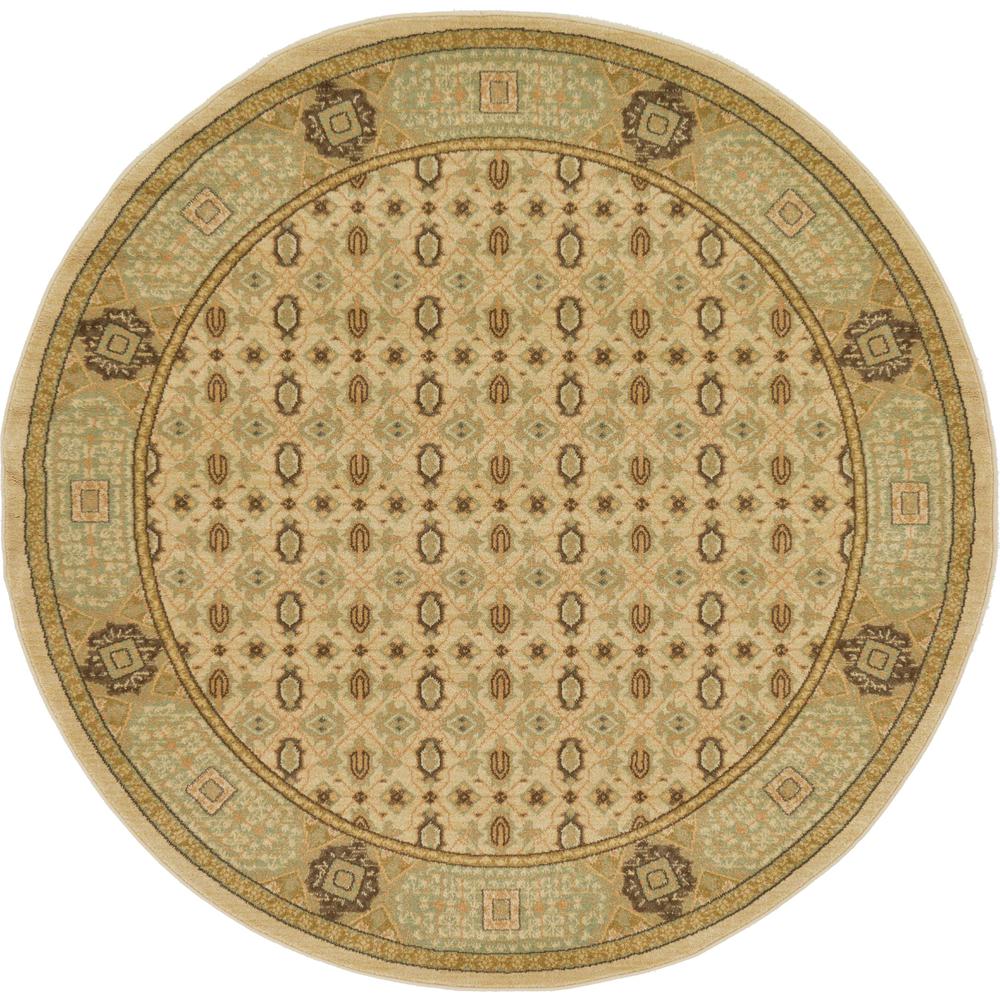 Jefferson Palace Rug, Tan (6' 0 x 6' 0). Picture 2