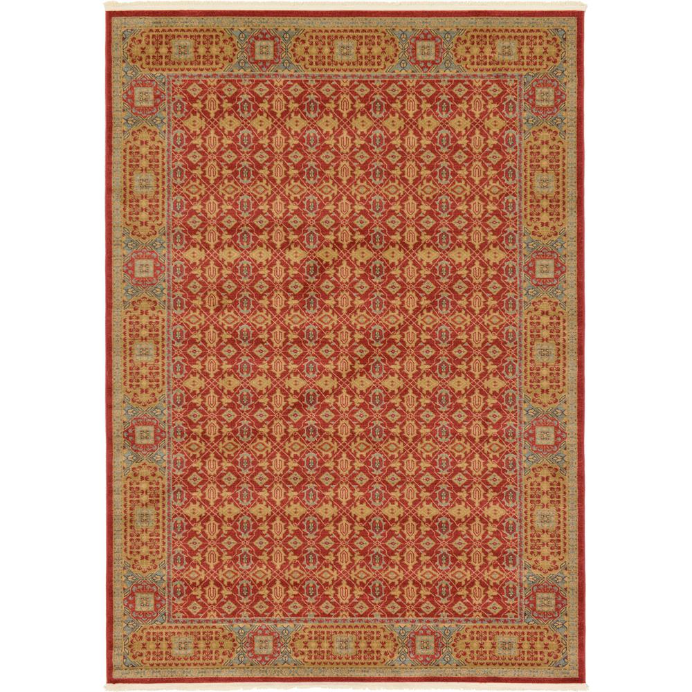 Jefferson Palace Rug, Red (7' 0 x 10' 0). Picture 2