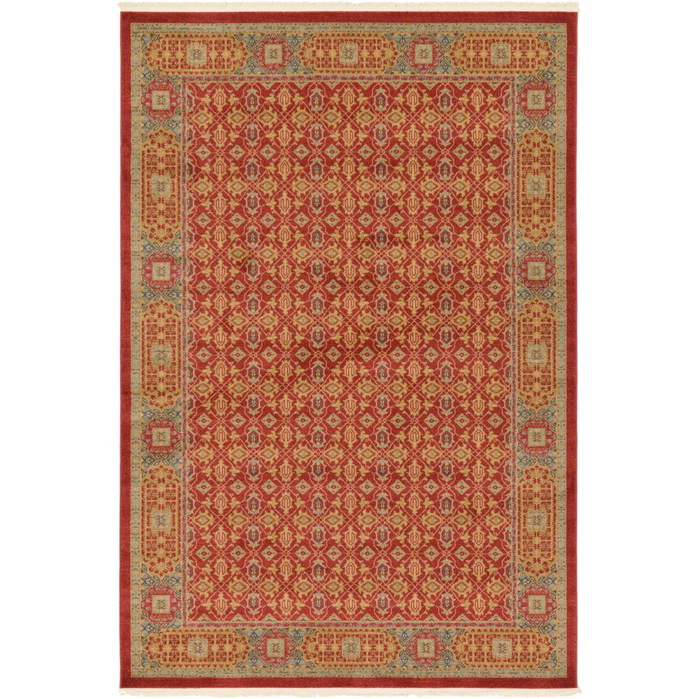 Jefferson Palace Rug, Red (6' 0 x 9' 0). Picture 2