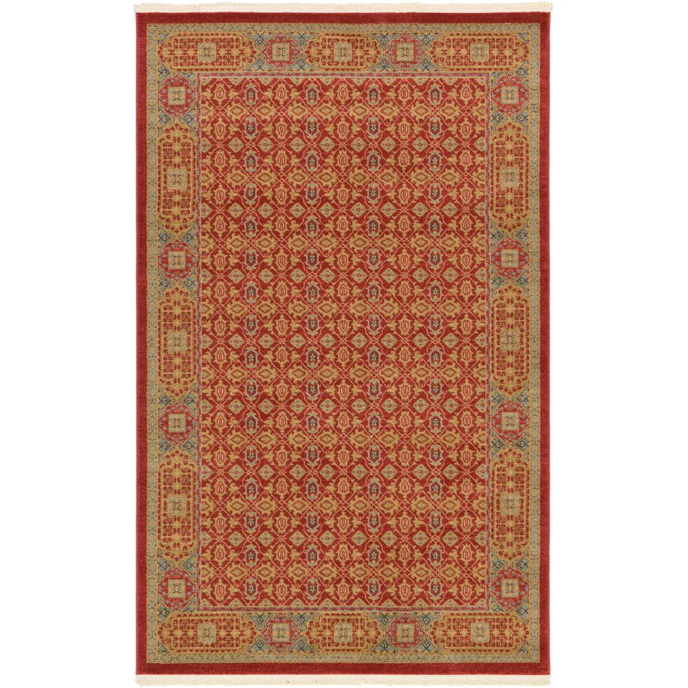 Jefferson Palace Rug, Red (5' 0 x 8' 0). Picture 2