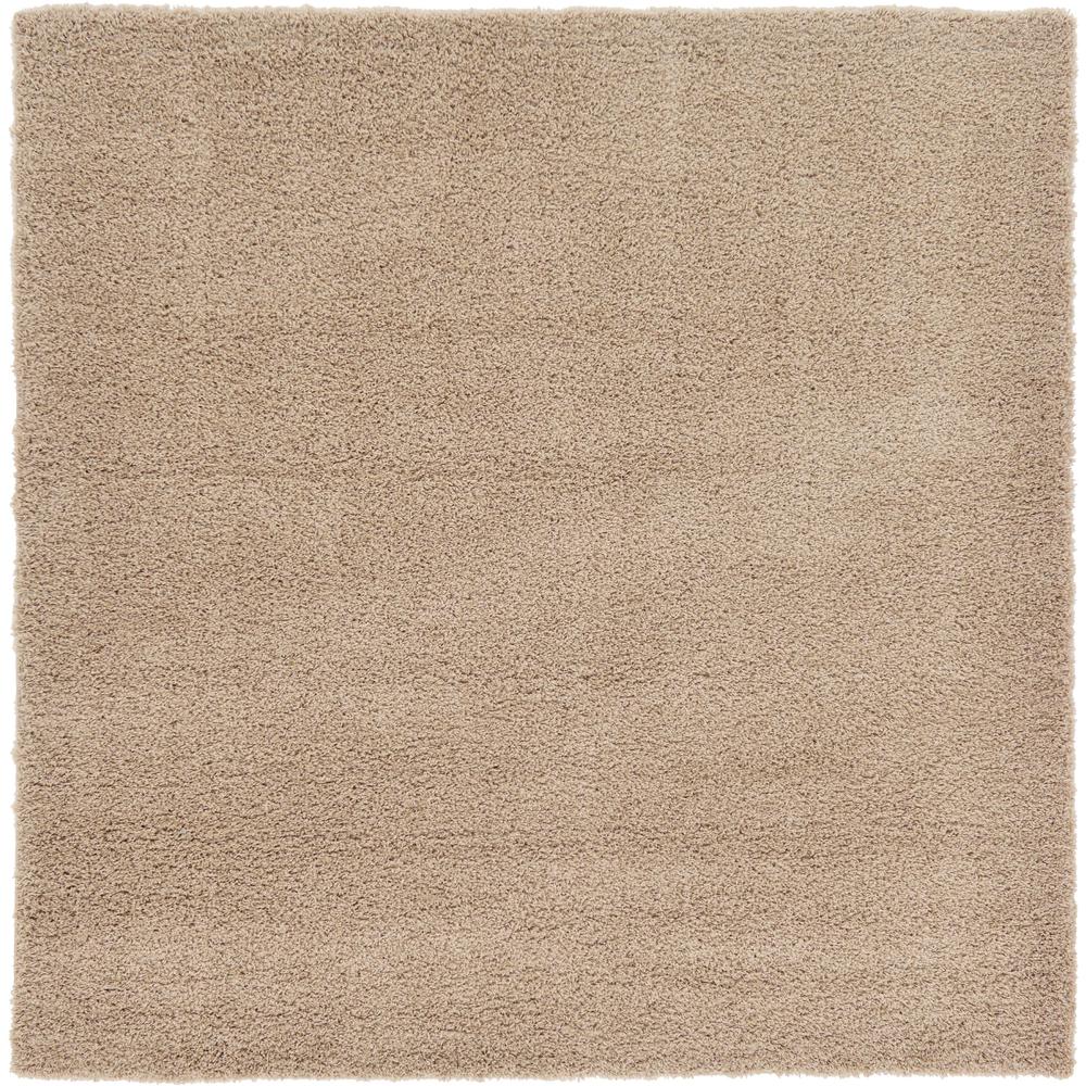 Solid Shag Rug, Taupe (8' 2 x 8' 2). Picture 2