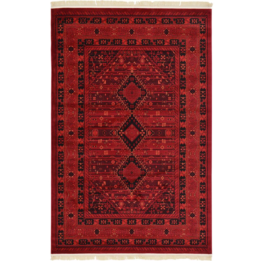 Lincoln Tekke Rug, Red (6' 0 x 9' 0). Picture 2