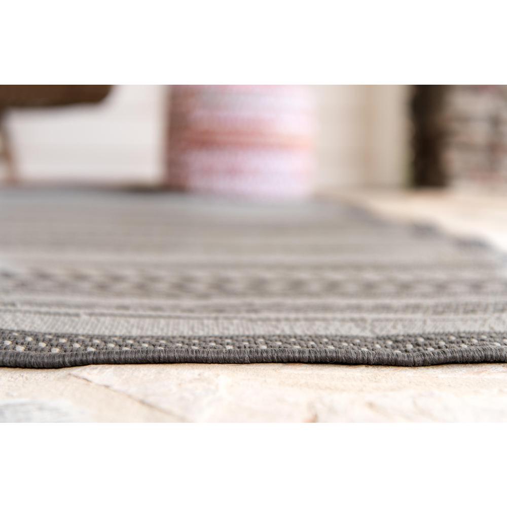 Outdoor Lines Rug, Gray (5' 3 x 8' 0). Picture 3