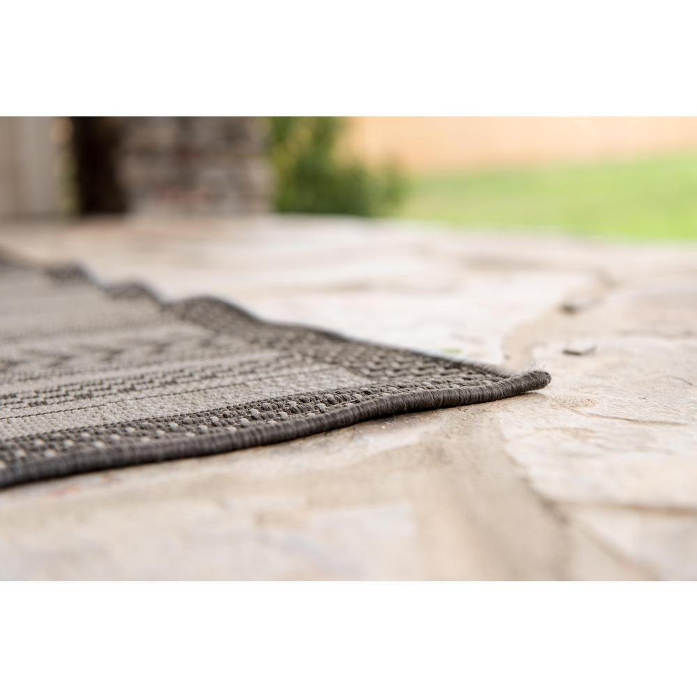 Outdoor Lines Rug, Gray (5' 3 x 8' 0). Picture 5