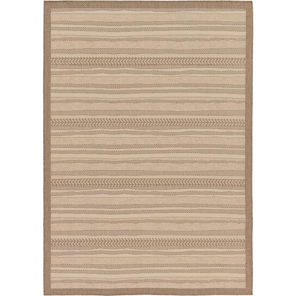 Outdoor Lines Rug, Brown (7' 0 x 10' 0). Picture 2