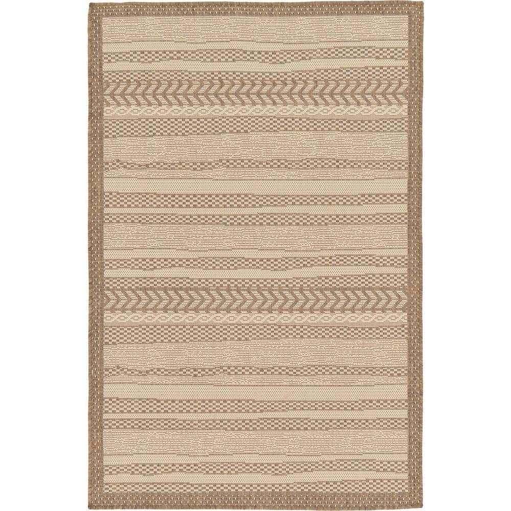 Outdoor Lines Rug, Brown (3' 3 x 5' 0). Picture 2