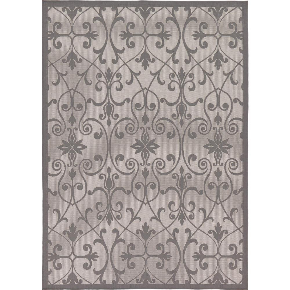 Outdoor Gate Rug, Gray (7' 0 x 10' 0). Picture 2