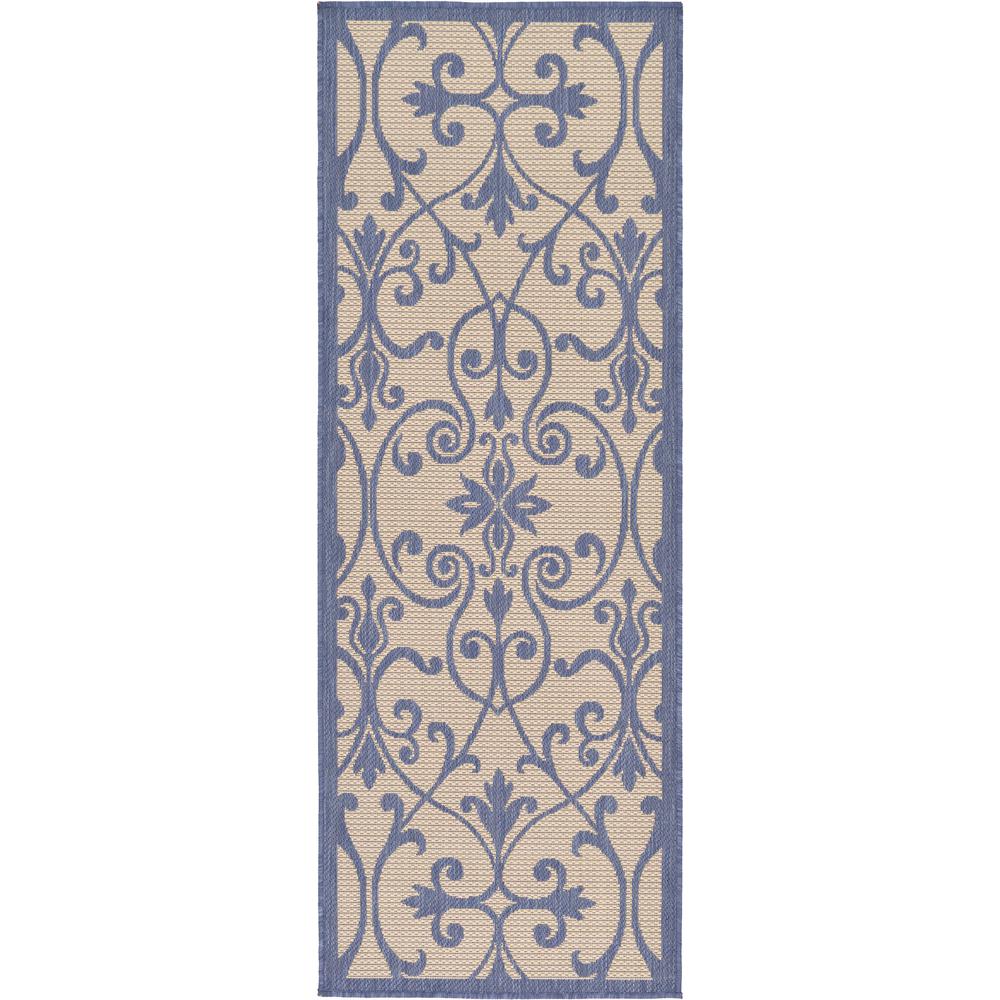 Outdoor Gate Rug, Blue (2' 2 x 6' 0). Picture 2
