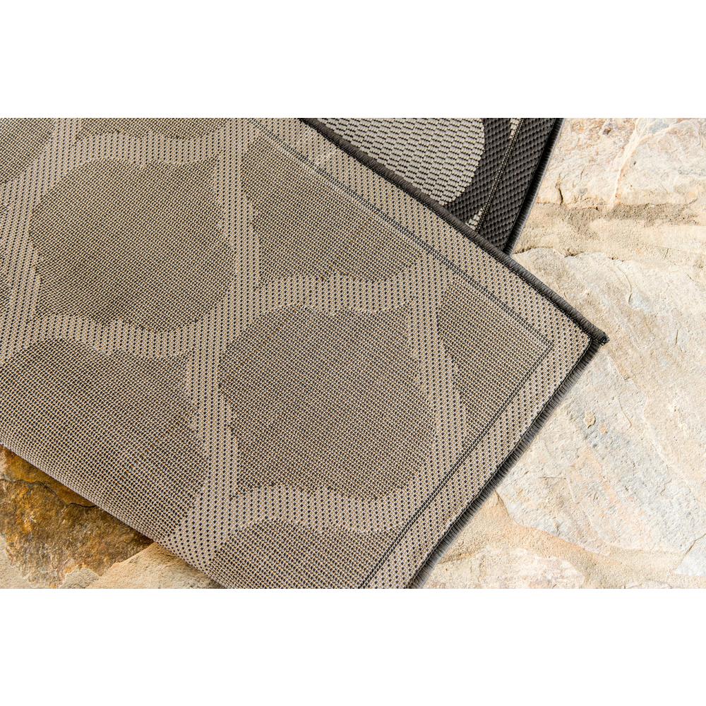 Outdoor Moroccan Rug, Gray (5' 3 x 8' 0). Picture 6