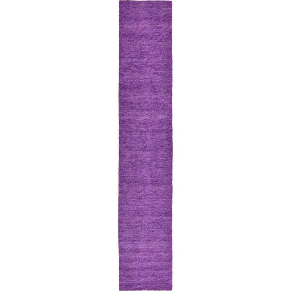 Solid Gava Rug, Purple (2' 7 x 16' 5). Picture 2