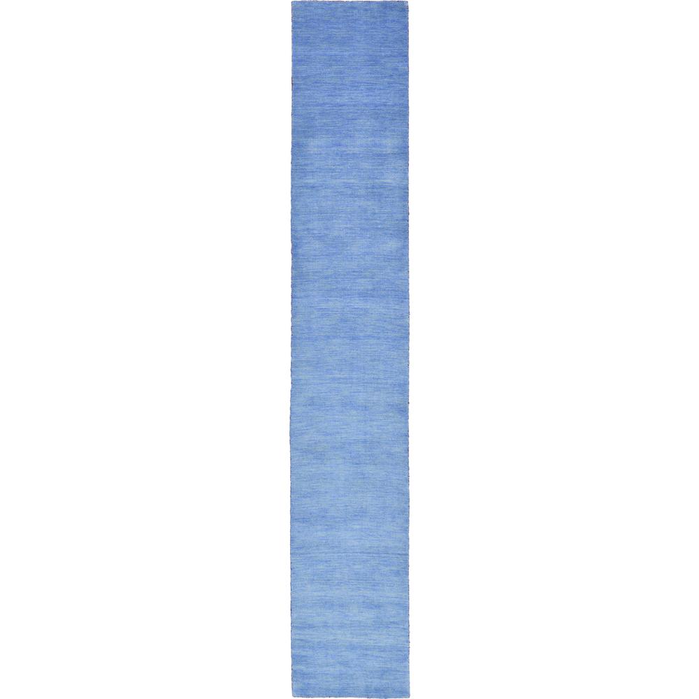 Solid Gava Rug, Light Blue (2' 7 x 16' 5). Picture 2