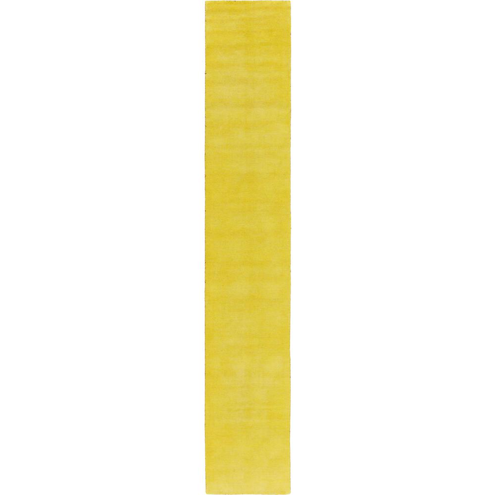 Solid Gava Rug, Yellow (2' 7 x 16' 5). Picture 2