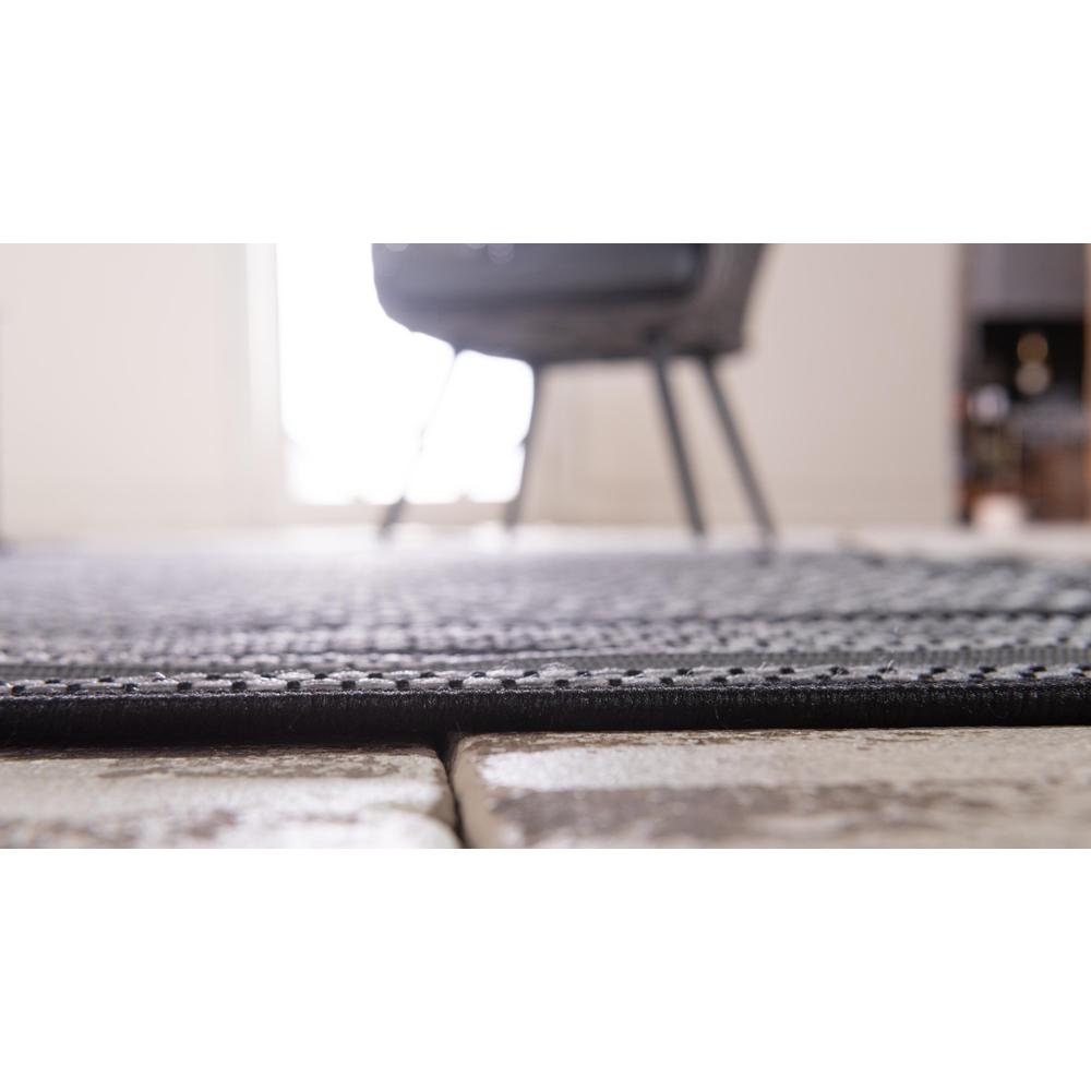 Outdoor Multi Border Rug, Gray (5' 3 x 8' 0). Picture 5