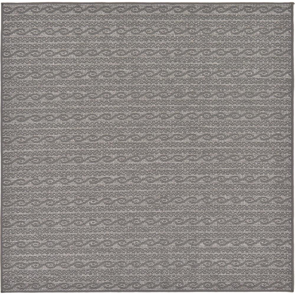Outdoor Links Rug, Gray (6' 0 x 6' 0). Picture 2