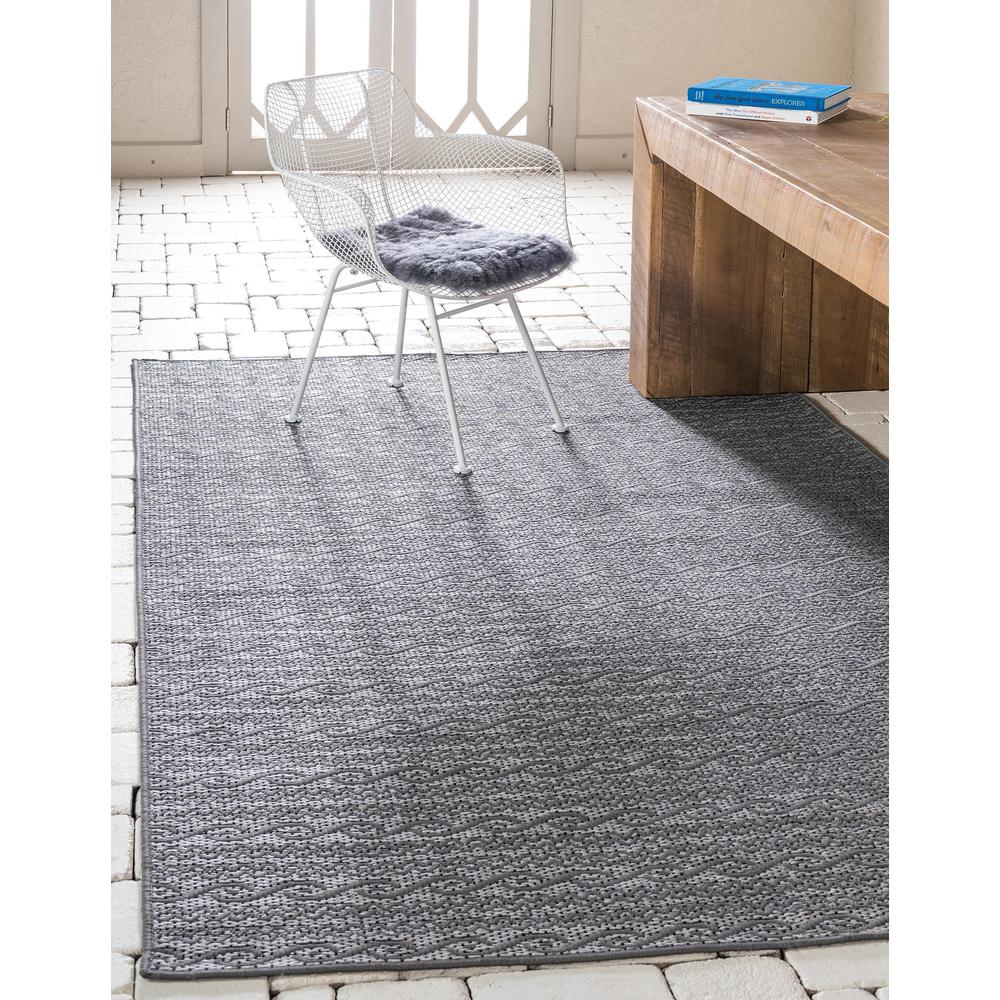 Outdoor Links Rug, Gray (5' 3 x 8' 0). Picture 2