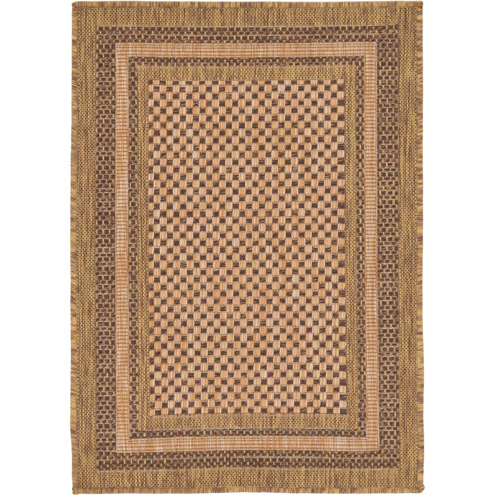 Outdoor Multi Border Rug, Brown (2' 2 x 3' 0). Picture 2