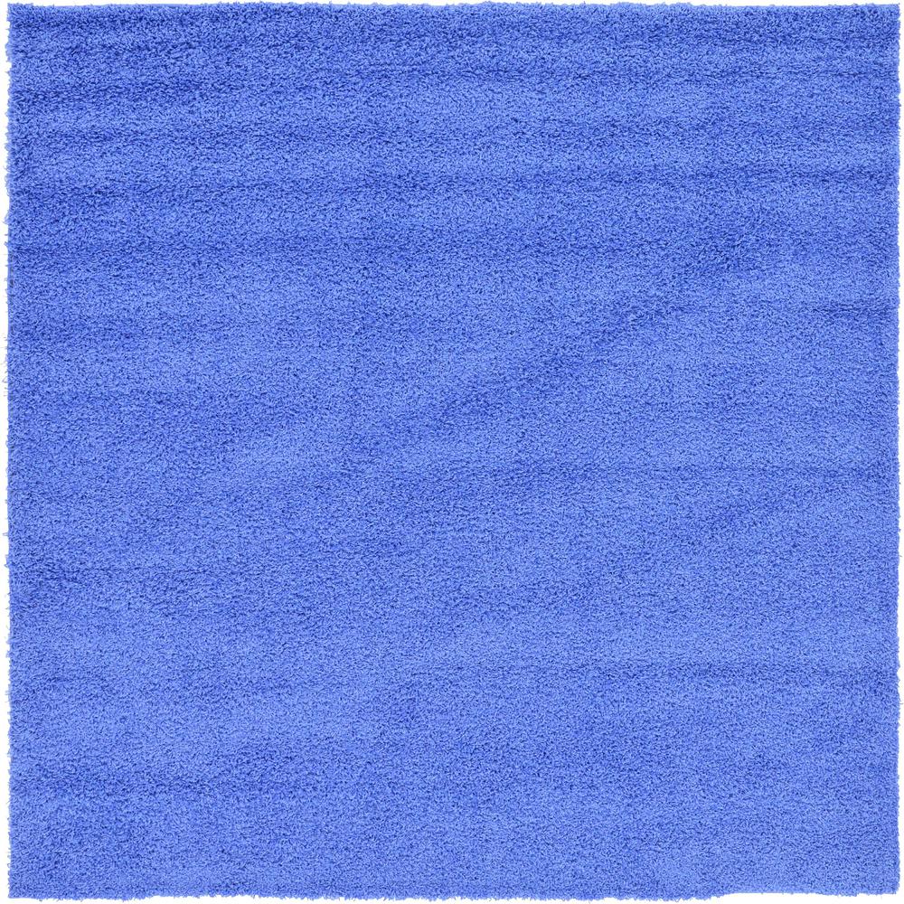 Solid Shag Rug, Periwinkle Blue (8' 2 x 8' 2). Picture 2