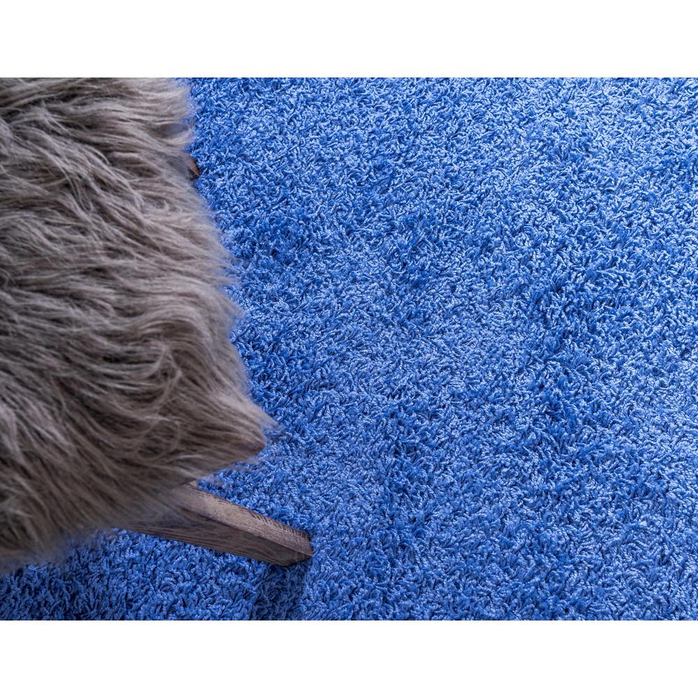 Solid Shag Rug, Periwinkle Blue (6' 0 x 9' 0). Picture 6