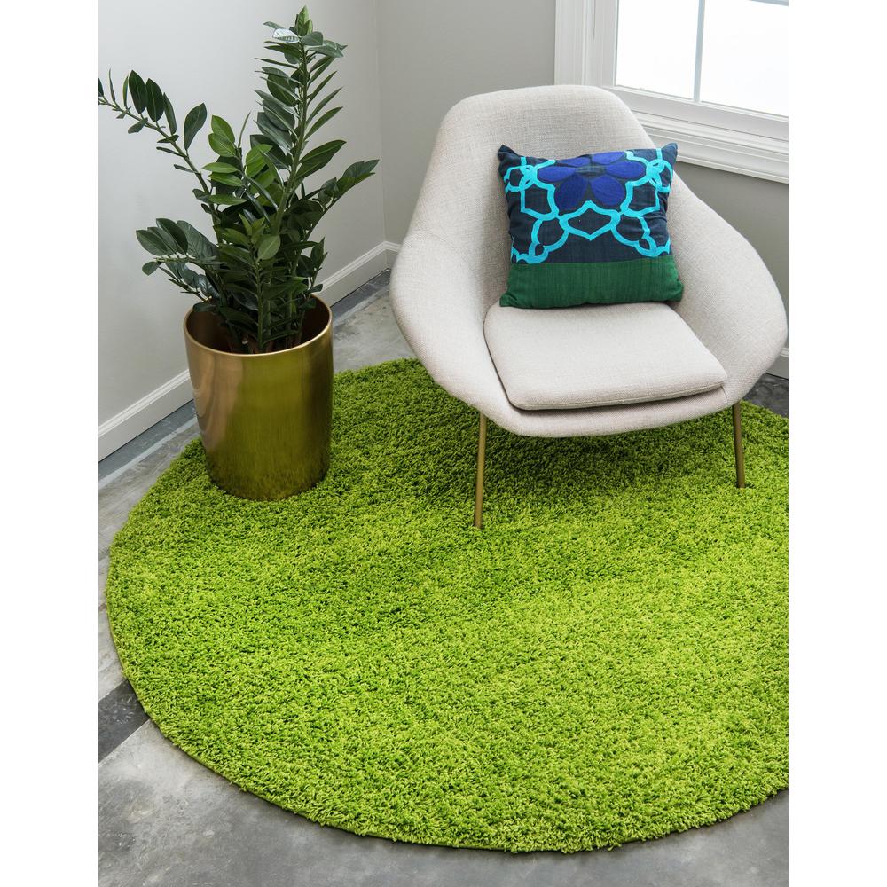 Solid Shag Rug, Grass Green (8' 2 x 8' 2). Picture 2