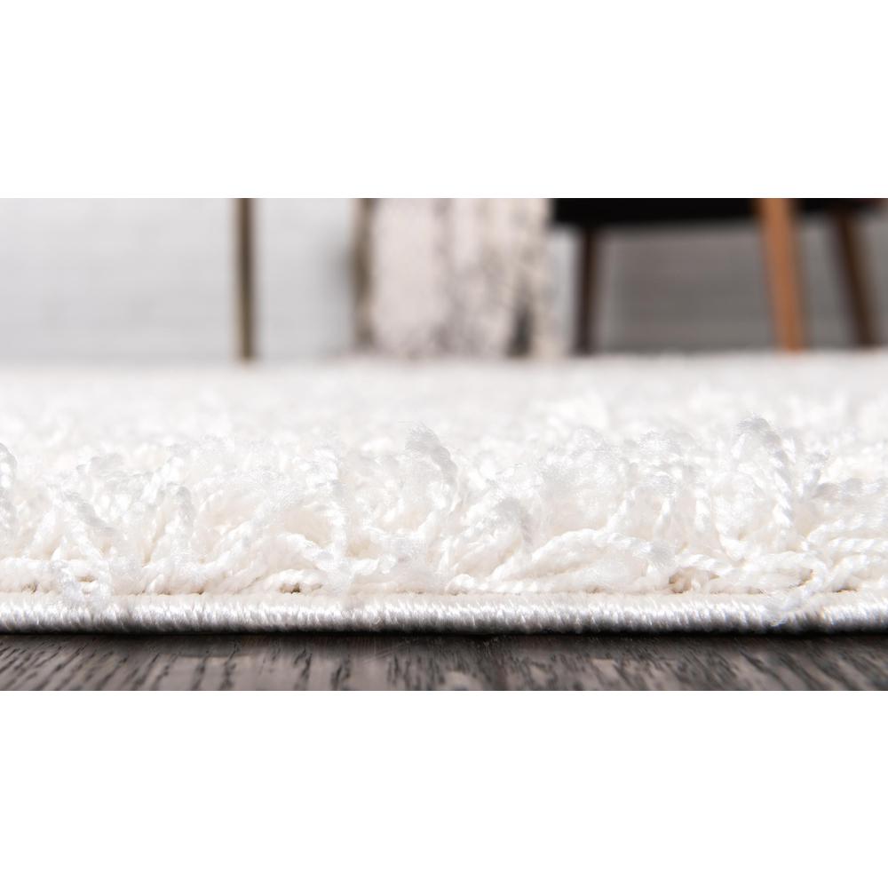Solid Shag Rug, Snow White (2' 2 x 6' 5). Picture 5