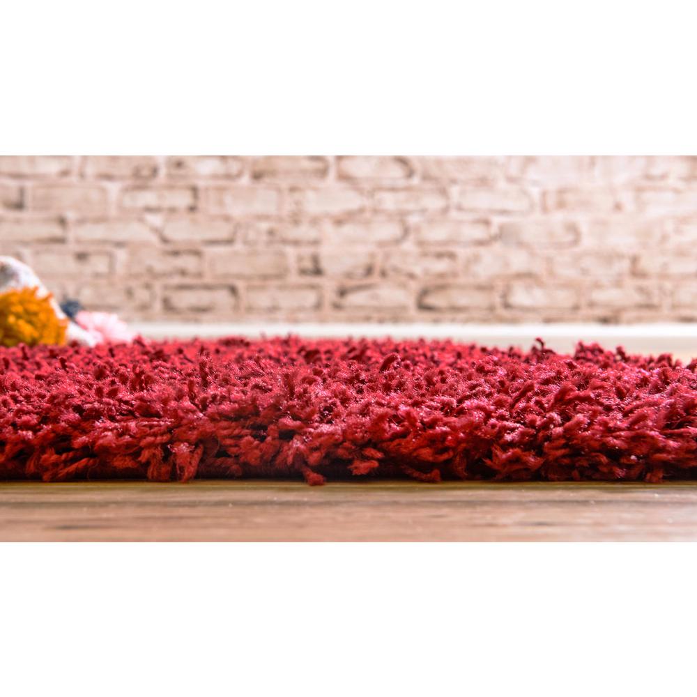 Solid Shag Rug, Cherry Red (2' 2 x 6' 5). Picture 3