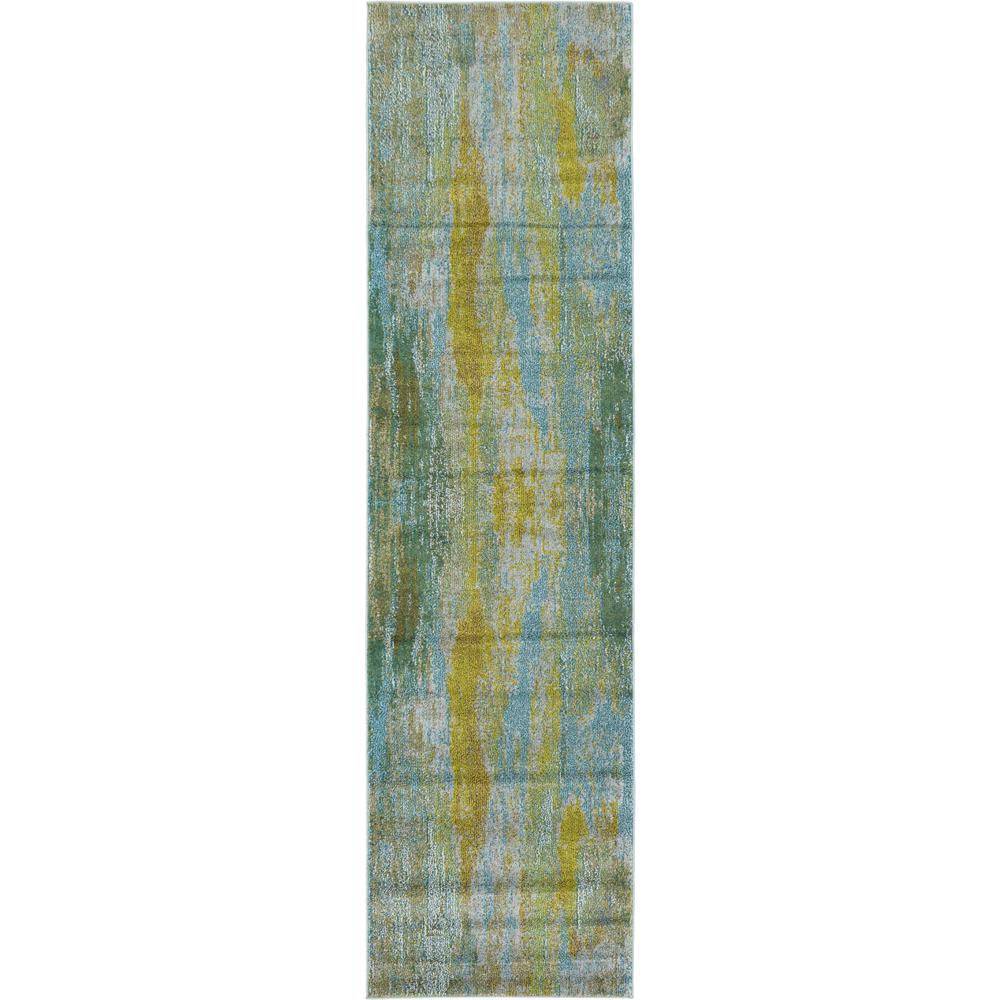 Lilly Jardin Rug, Turquoise (2' 7 x 10' 0). Picture 2