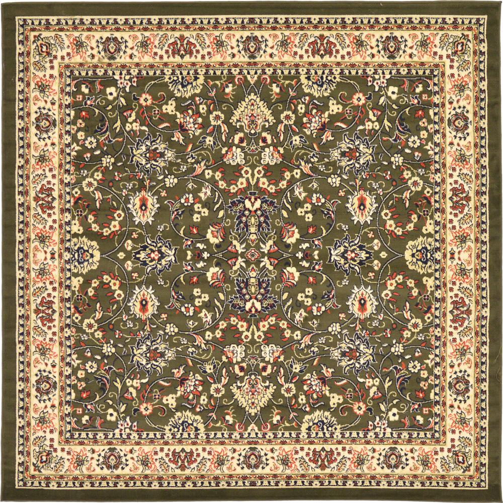 Washington Sialk Hill Rug, Olive (8' 0 x 8' 0). Picture 2