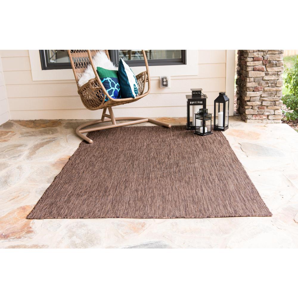 Outdoor Solid Rug, Light Brown (5' 0 x 8' 0). Picture 4