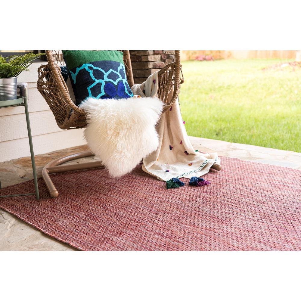Outdoor Solid Rug, Rust Red (5' 0 x 8' 0). Picture 4