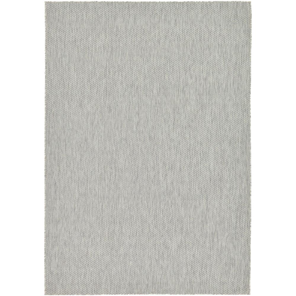 Outdoor Solid Rug, Light Gray (7' 0 x 10' 0). Picture 3