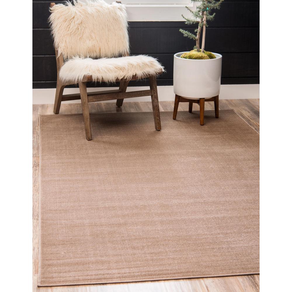 Solid Williamsburg Rug, Light Brown (5' 0 x 8' 0). Picture 2