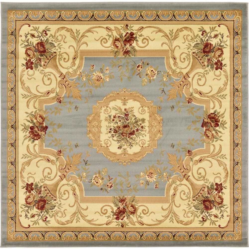 Henry Versailles Rug, Slate Blue (8' 0 x 8' 0). Picture 2
