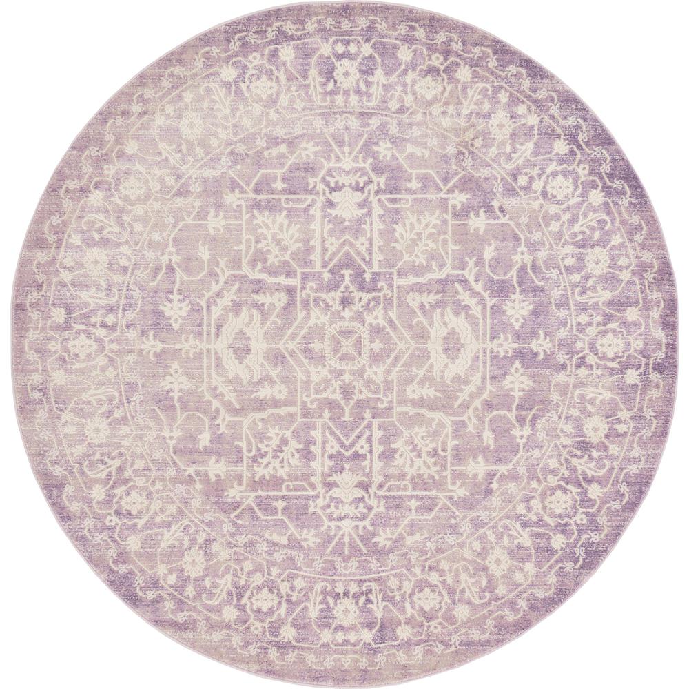Olympia New Classical Rug, Purple (6' 0 x 6' 0). Picture 5