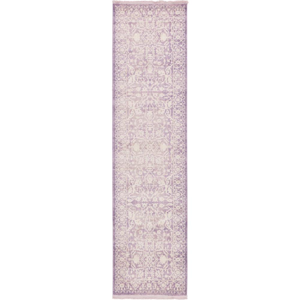 Olympia New Classical Rug, Purple (2' 7 x 10' 0). Picture 2