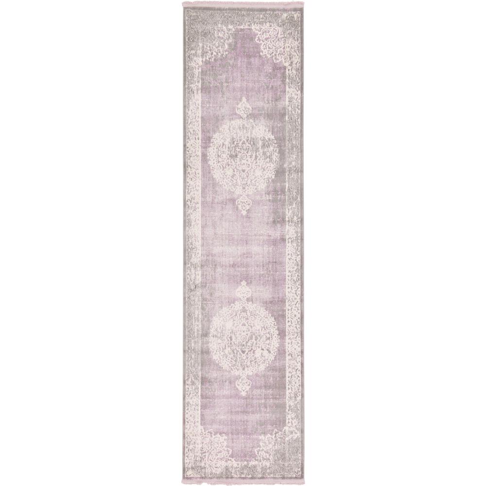 Olwen New Classical Rug, Purple (2' 7 x 10' 0). Picture 2
