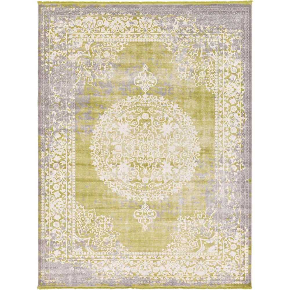 Olwen New Classical Rug, Light Green (10' 0 x 13' 0). Picture 2