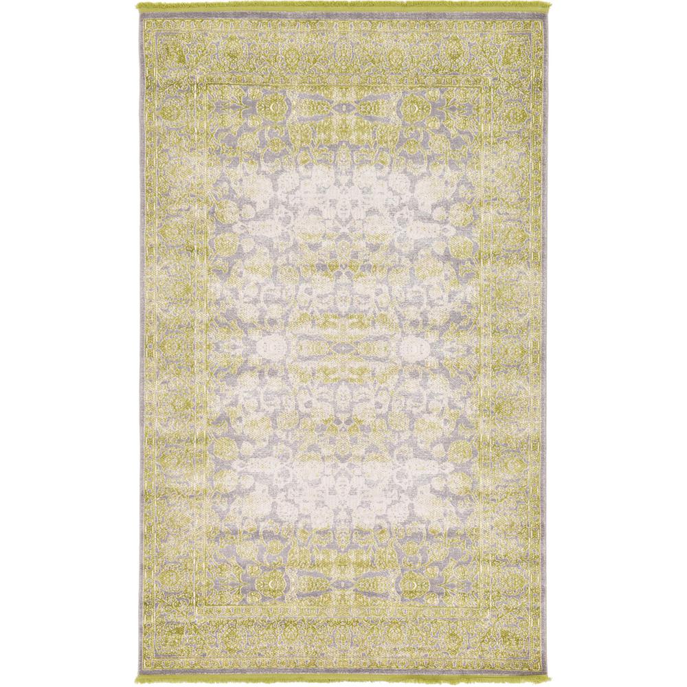 Apollo New Classical Rug, Light Green (5' 0 x 8' 0). Picture 2
