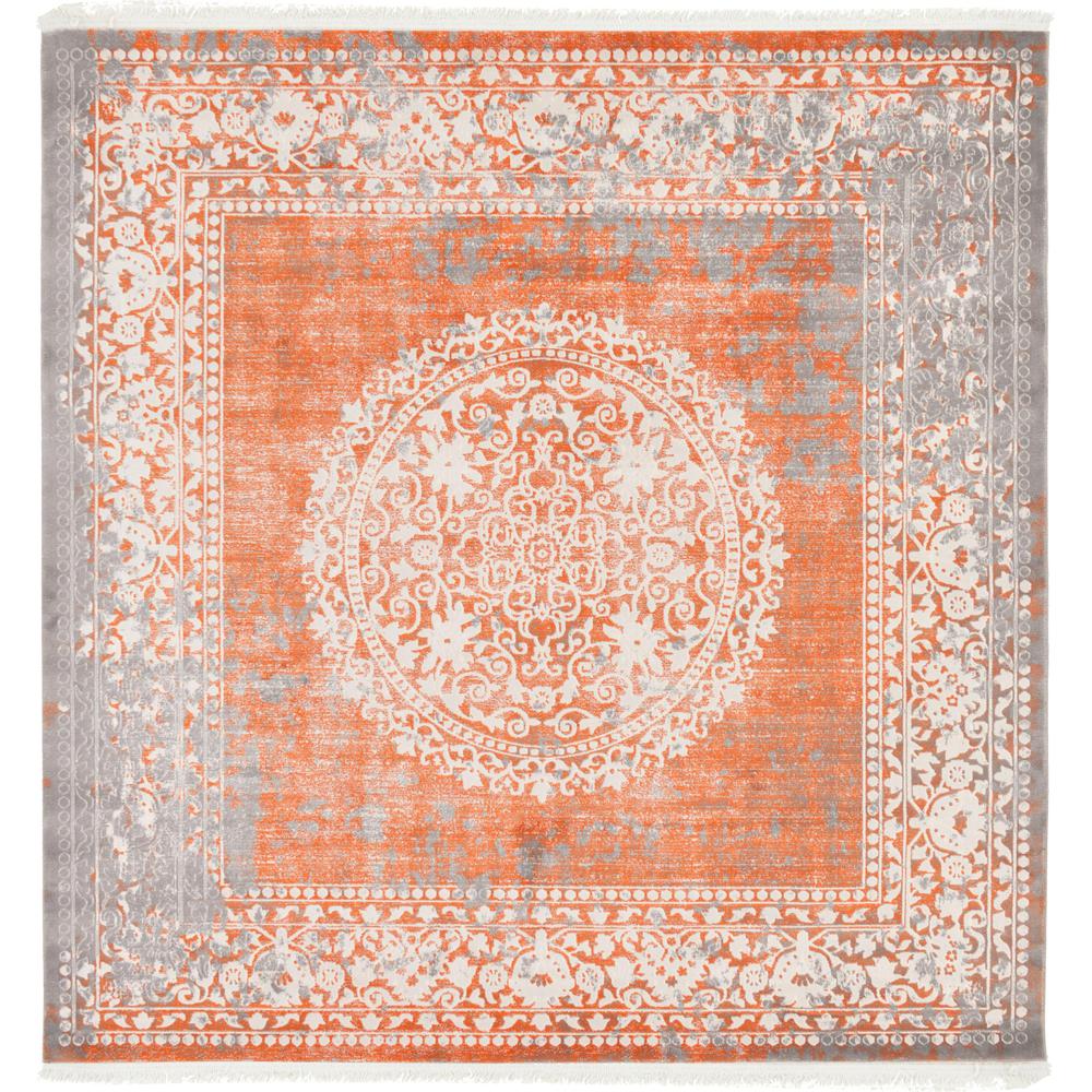 Olwen New Classical Rug, Terracotta (8' 0 x 8' 0). Picture 2
