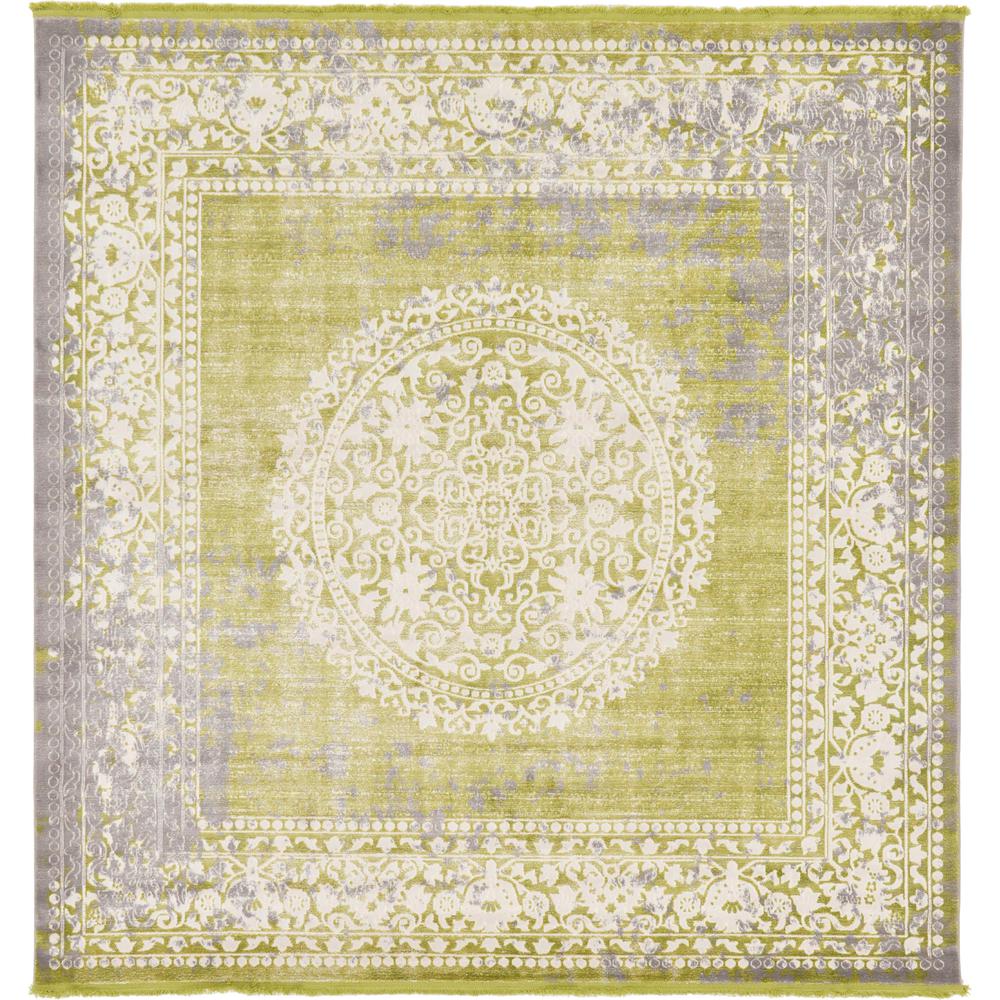 Olwen New Classical Rug, Light Green (8' 0 x 8' 0). Picture 2