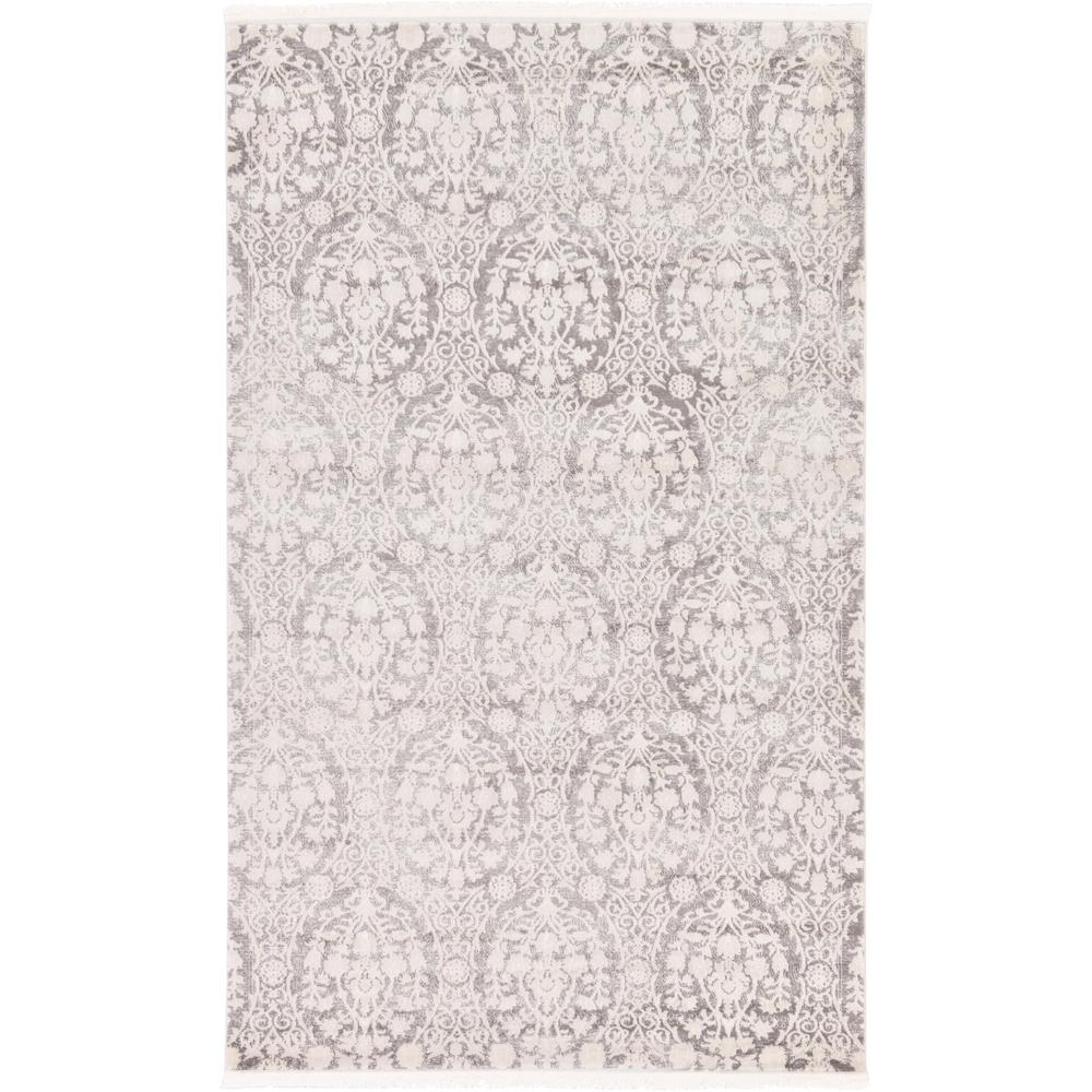 Tyche New Classical Rug, Gray (5' 0 x 8' 0). Picture 5