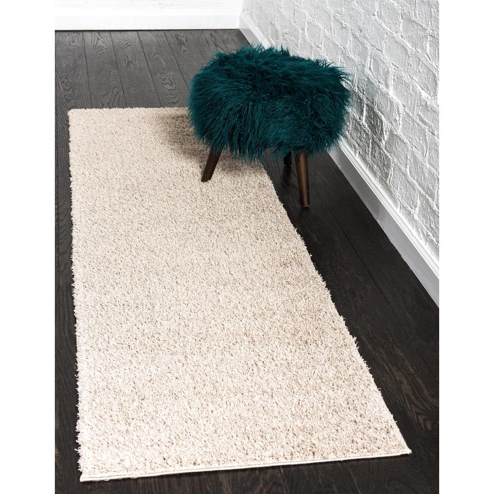 Studio Solid Shag Rug, Taupe (2' 0 x 6' 7). Picture 2