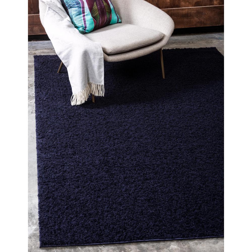 Studio Solid Shag Rug, Midnight Blue (8' 0 x 10' 0). Picture 2