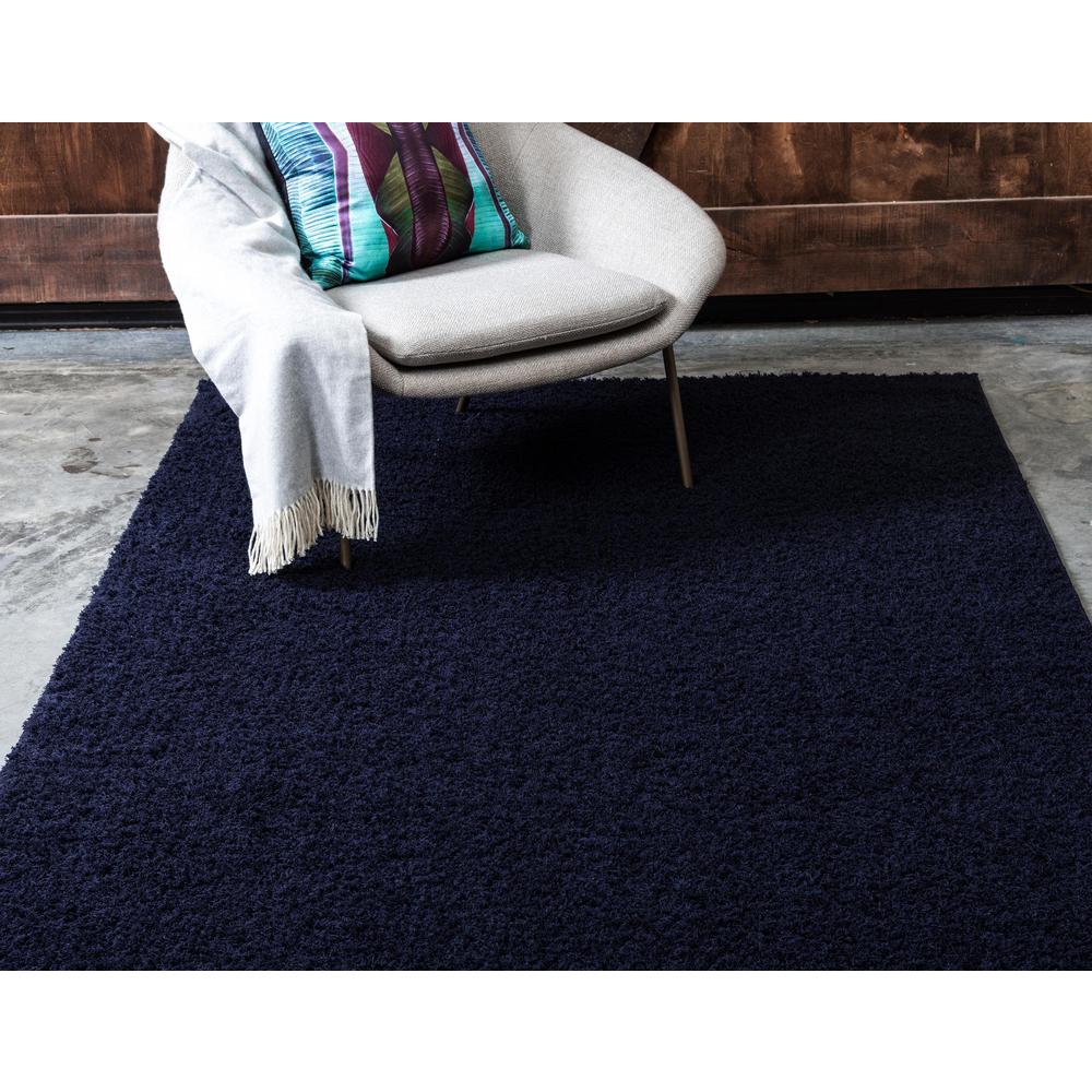 Studio Solid Shag Rug, Midnight Blue (8' 0 x 10' 0). Picture 3