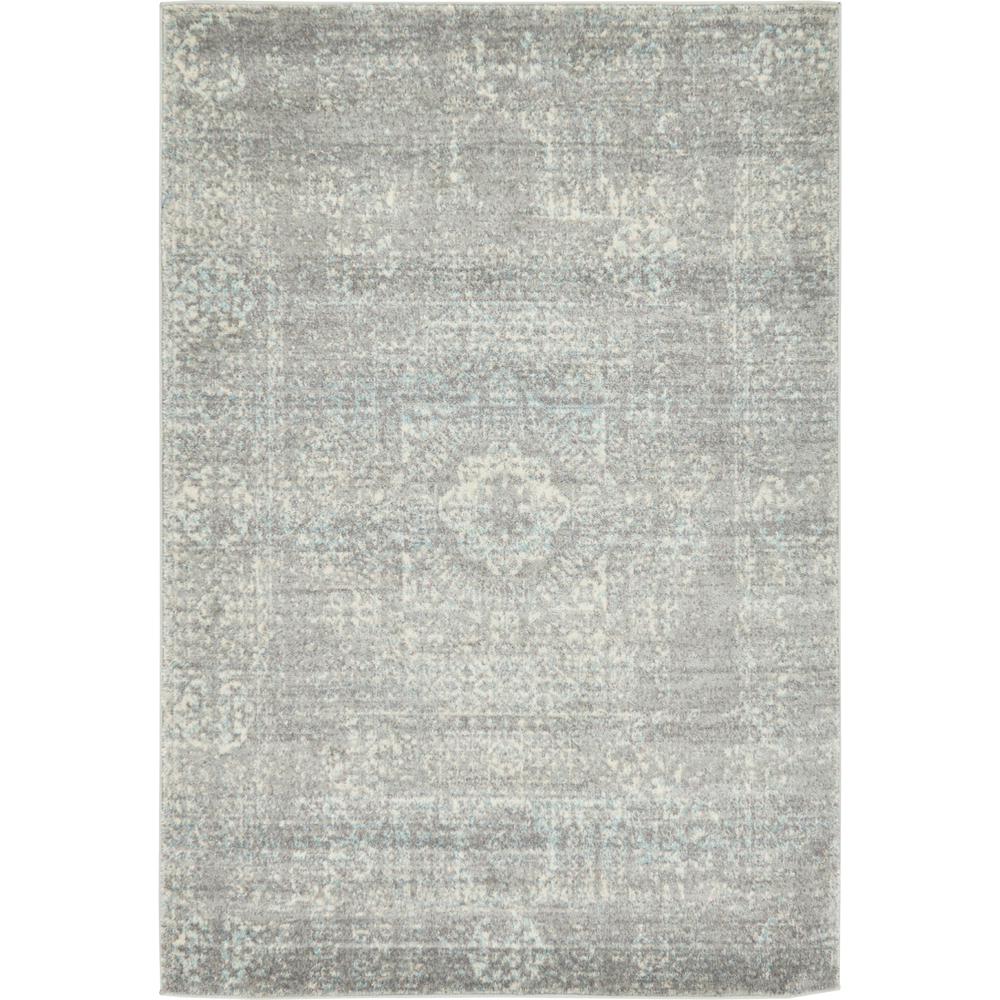 Bouquet Tradition Rug, Silver (4' 0 x 6' 0). Picture 5