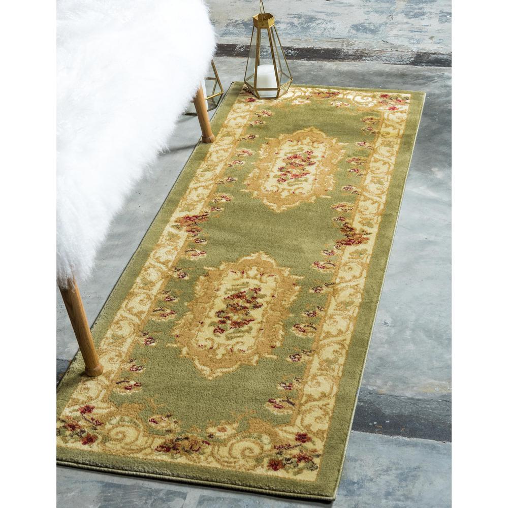 Henry Versailles Rug, Green (2' 2 x 6' 0). Picture 2